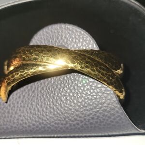 Monet Gold Textured Bracelet